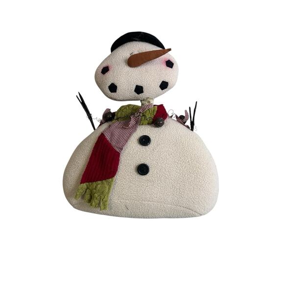 Henton International Standing Plush Snowman Christmas Holiday - Picture 1 of 10